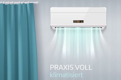 Praxis voll klimatisiert